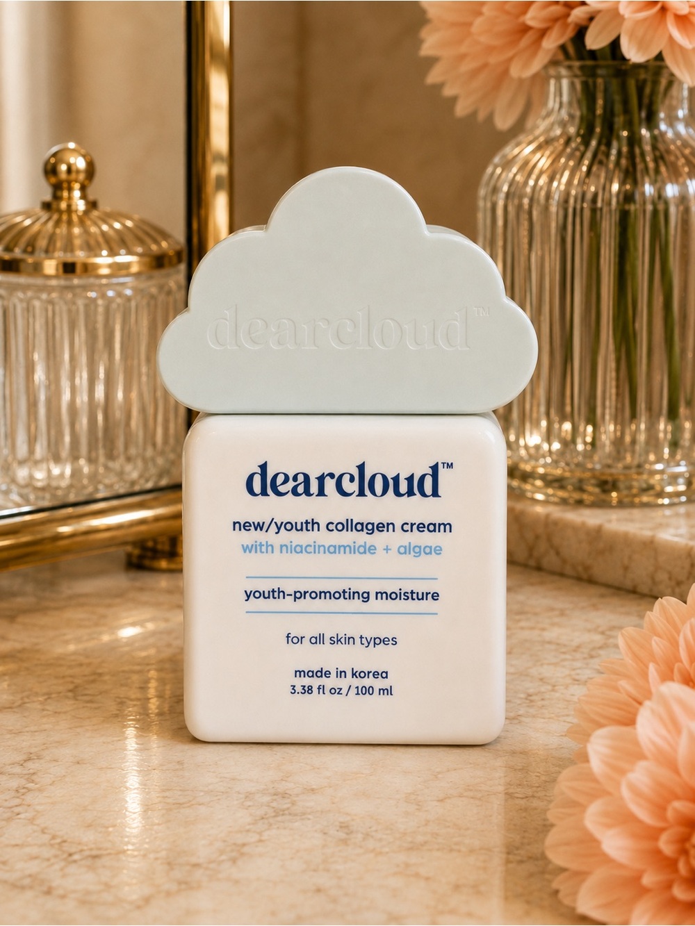 Dearcloud New/Youth Collagen Cream Niacinamide + Algae 3.38 oz